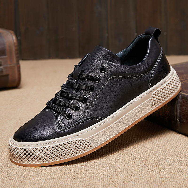 Men's Stylish Platform Comfortable Lace-Up Casual Shoes
